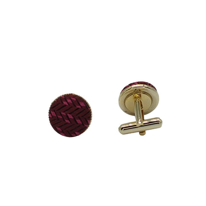 Kyoto Nishijin-ori original cufflinks -Flux- (red)   Award-winning products